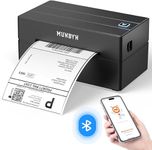 MUNBYN Shipping Label Printer Bluetooth Connection, Thermal Label Printer 4x6, Postage Label Printer for Business, Compatible with Etsy, Shopify, eBay, Amazon, Royal Mail, DHL, DPD, Evri, 130B, Black