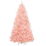 Erivc 8 FT Pink Christmas Tree Snow