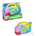 Peppa Pig Boombox | Musical Playset Boombox With Microphone | Peppa Pig Theme Tune Musical Box with Nursery Rhymes | Peppa Pig House On The Hill Toys | Childrens Musical Toy Set | Ages 18M+