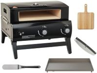 BakerStone O-AJLXX-O-000 Portable Gas Pizza Oven, Black