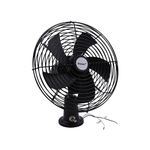 Facon 12V RV Cooling Fan with 2 Speed Switch, Dia: 8-3/4’’, Heavy Duty Black Metal Car Fan, for Auto Truck, RV, Camper, Trailer, Car, Buses and Boats