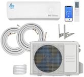 18000 BTU Air Conditioner Wall Split Wi Fi 5 In 1 Air Cooler Heater Dehumidifier Air Purifier Fan With Heat Pump Remote Control 5.1 kW A++ Rating 2 Pipes and Installation Kit Included
