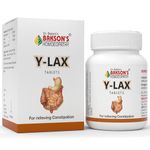 Dr. Bakshi's BAKSON'S HOMOEOPATHY Y-Lax Tablets | Tones Up The Intestines | Regulates Bowel Habits and Relieves Constipation | 150 Tablets (2 Packs of 75 Units Each)