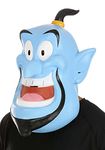 Disney Aladdin Genie Costume Latex Mask for Adults and Kids Standard