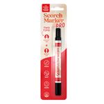 Scorch Marker Pro - Chemical Wood Burning Pen - for DIY Projects - 2 Tips Bullet tip and Foam Brush