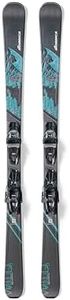 Nordica Wild Belle 78 CA Women's All-Mountain Skis w/ TP2 Compact 10 FDT Binding (Black/Water, 156cm)