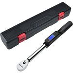 EPAuto 1/2-Inch Digital Torque Wrench Kit with Rotatable LED Display and Buzzer Alert, 19.9~154.8 ft-lb, ±2% Accuracy