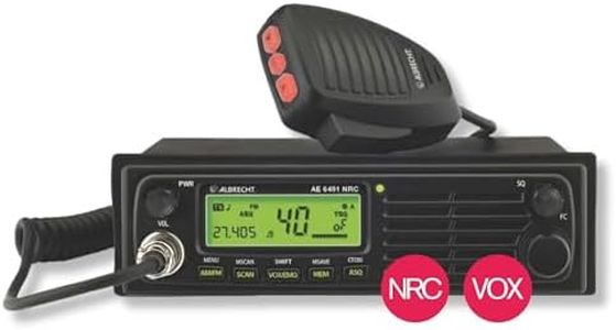 Albrecht AE 6491 NRC CB Radio, 12648.02, with VOX Hands-Free Function and NRC Noise Filter for Crystal Clear Reception and Highest Audio Quality, 12/24 V, CTCSS, Colour: Black
