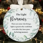 NewEleven Sympathy Gifts for Loss of Loved One, Memorial Ornament - in Loving Memory Ornament - Bereavement Gift Idea, Memorial Gifts, Remembrance Gifts for Men, Women - Ceramic Christmas Ornaments