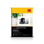 Kodak 200 GSM A4 Glossy Photo Paper Water Resistant, Pack of 20 sheets, Compatible with all Inkjet Printers