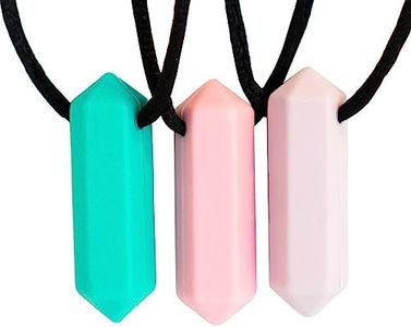 Tilcare Chew Chew Collana per Masticare il Pastello Sensoriale - Migliori Strumenti per l'Autismo - Durevoli e forti Giocattoli Masticabili in Silicone - Ciondolo per Masticare per Ragazzi e Ragazze