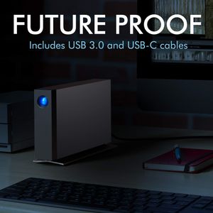 LaCie d2 Professional 8TB External Hard Drive – USB-C Desktop Storage