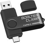 256GB USB Type-C Flash Drive, BorlterClamp USB C 3.0 Jump Drive Memory Stick Dual Port for Android Smartphones Samsung Galaxy S10/S9/S8/Note 9, LG, Huawei, Tablets & Computer (Black)