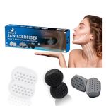 Beela's® 6PCs Jaw Exerciser & Jaw Trainer To Achieve a Sharp Jawline - Jaw Toner for Men & Women To Strengthen Facial Muscles - 3 Level Of Resistance (40lbs, 50lbs, 60lbs)