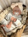 iCradle Reborn Baby Dolls 19 Inch Realistic Newborn Baby Dolls Soft Silicone Baby Doll with Clothes and Toy Accessories, White