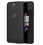 CEDO OnePlus 5 Rugged Cover | Armor TPU Military Grade Shockproof | Slim-Fit Anti-Slip Back Cover Case (Black)