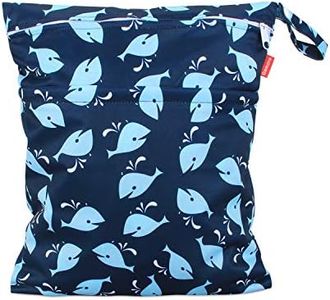 Damero Sac à Couche de Bébé Réutilisable, Sac à Couches Lavables Organisateur pour les Couches de Bébé, les Vêtements Sales et Plus Encore
