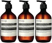 Aesop Reverence Aromatique Foaming Hand Wash | Cleanse and Exfoliate the Hands | Paraben, Cruelty-free & Vegan | 16.9 oz, Pack of 3