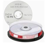 Premium Brand Blank DVD-R 4.7 GB 16X Professional Disk (Pack of 10 with 10 PCS DVD Cover)