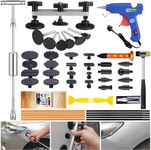 Dent Puller, Auto Body Dent Repair Kit with Slide Hammer T bar and Silver Bridge Dent Puller for Car Dent Removal, Minor Dent and Deep Dent Removal