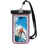 JOTO Universal Waterproof Pouch Cellphone Dry Bag Case for iPhone 11 Pro Max Xs Max XR X 8 7 6S Plus, Galaxy S20 Ultra S20+ S10 Plus S10e S9 Plus S8/Note 10+ 10 9 8, Pixel 4 XL up to 6.9" -Clearpurple