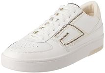 Guess Men's SILEA Sneaker, Whisper White, 8 UK