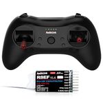 Radiolink T8S 8 Channels 2.4G RC Pocket Size Transmitter and Receiver R8EF RX Kit, Radio Remote Controller, Built-in Rechargeable Battery for Quad Drone/Airplane/Car/Boat/Robot and More (M2 Left Hand)