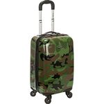 Rockland Safari Hardside Spinner Wheel Luggage, Camouflage, Carry-On 20-Inch, Safari Hardside Spinner Wheel Luggage