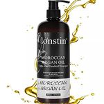 lonstin Anti Dandruff Shampoo, Moroccan Argan Oil Shampoo Cleansing Dry Hair Shampoo for Itchy Scalp and Dandruff, Sulfate-Free Hair Treatment Shampoo for Women and Men (500ml)