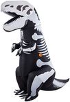 Twinkle Star 8.2FT Halloween Costume Adult Inflatable Skeleton Dinosaur, Tyrannosaurus T-Rex Halloween Decorations Party Fancy Dress Funny Cosplay Jumpsuit White