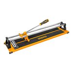 INGCO Tile Cutter, 600mm | 12mm, Direct & Diagonal Line Cutting Manual Tile Cutter, Professional Porcelain Ceramic Floor Tile Cutter with 2 pcs Tungsten Carbide Blade Cut Wheel, High Leverage Handle