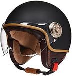 Vintage Open Face Motorcycle Helmet
