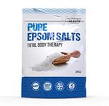 The Intelligent Health Epsom Bath Salts - 100% Pure Epsom Salts, Our Magnesium Sulphate Bath Salts are Premium Bath Salts for Men and Women, and Bath Salts for Muscle Soak - Epsom Salts 5kg