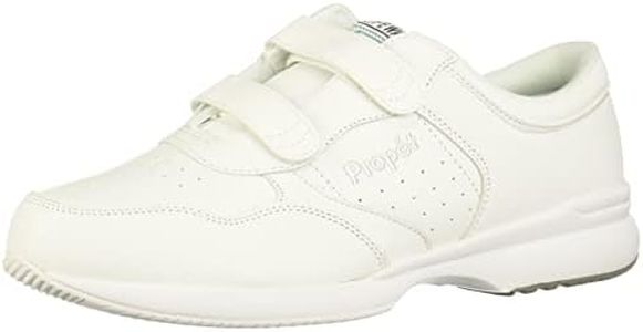 Propét Men's LifeWalker Strap Walking Shoe, White, 15 X-Wide