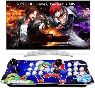 FVBADE [30000 Game in 1] 70S Pandora Box mini Arcade Console for Children Compatible PC & Projector & TV ,3D Games 1-4 Players Double Joystick Favorite List Game Category Save/Search/Hide/Pause Games
