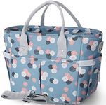 KIPBELIF Cute & Roomy Lunch Box for Women – Adults Large Insulated Lunch Bag with Shoulder Strap, Multi-Pockets, and Water Bottle Holder for Work, Picnic, and Outdoors