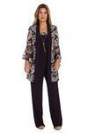 R&M Richards Classic Women's Pants Suit, Plum, 12