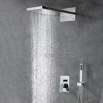 Plantex Solid Brass Shower Panel/Bathroom shower set/Shower head for bathroom with dual function/hand shower for bathroom/toilet/shower panel for bathroom full set –Chrome