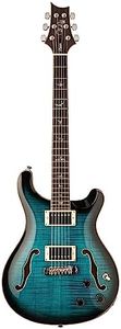 PRS Paul Reed Smith 6 String SE Hollowbody II Piezo, Peacock Blue, Right (105537:PB)