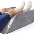 LightEase Post-Surgery Leg, Knee, Ankle Elevation Double Wedge Pillow, Memory Foam Leg Elevating Pillow for Injure, Sleeping, Foot Rest, Reduce Swelling