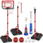 4 in 1 Kids Basketball Hoop and T-B