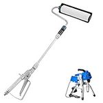 BEAMNOVA Airless Paint Sprayer Roller 33 Inches Handheld Spray Gun Attachment Kit Accessories 12 Inches Extension Pole Reel for Graco for Wagner for Titan Sprayer