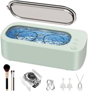 OSLTWI Ultrasonic Jewelry Cleaner Machine: 48kHz 5Min Shine,7Min DeepClean