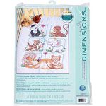 Dimensions Needlecrafts Stamped Cross Stitch, Animal Babes Quilt