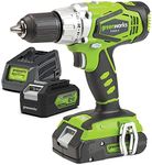 Greenworks 24V Drill Kit with 4Ah Battery and Charger