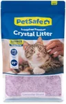 PetSafe ScoopFree Premium Lavender Scent Crystal Cat Litter, Superior Odor Control, Absorbs 5X Faster, Low Tracking for Less Mess, Lasts up to 2 Months, Lightly Scented (8 lb Bag)