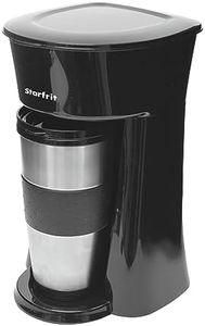 Starfrit Electric Single-Serve Coffee Maker - 360ml - Travel Mug - Removable Filter Basket & Holder - 600W