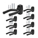 Gun Racks Wall Mount Gun Storage Display Hanger Hook for Rifles, Shotguns, Pistol, Airsoft, Compound Bow and Baseball Bat, 8 Pack