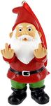 Gnometastic Holiday Double Bird Gnome Ornament, 3.5 Inch - Inappropriate, Funny Christmas Ornaments for Adults, Holiday Home Decor and White Elephant Gifts for Adults