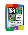 100 PICS Football World Travel Game - Identify 100 National Squads from flags and kits | Flash Cards with Slide Reveal Case | Card Game, Gift, Stocking Filler | Ages 6+